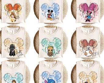 Disney Charaktere Shirt, Mickey Freunde Shirt, Toy Story Shirt, Star Wars Shirt, Disney Prinzessinnen Shirt, Disneyland Familie passendes T-Shirt