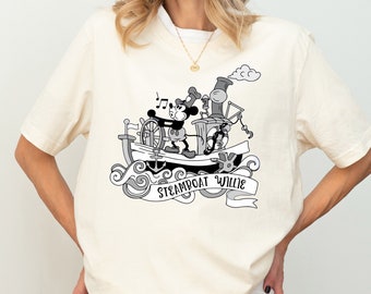 Steamboat Willie Mickey Shirt, Walt  World T-Shirt, Original Steamboat Willie Tee,  Trip Shirt, land Vacation