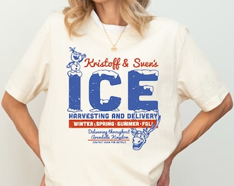 Disney Frozen Kristoff Svens Eis Shirt, Olaf Arendelle Kingdom Shirt, Ernte und Lieferung T-Shirt, Disneyland Reise Shirt, Disney Frozen T-Shirt