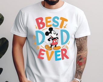 Shirt voor beste vader ooit, Mickey Daddy-shirt, land Dada-shirt, Vaderdag-shirt, land familievakantie-shirt