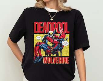 Camiseta Deadpool Wolverine, Camiseta de Super-Herói, Camiseta de Anti-Herói, Camiseta, Camiseta para Viagem de Férias