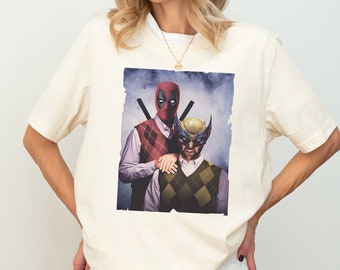 Koszulka Deadpool i bracia Wolverine, Koszulka, Koszulka Superbohaterowie, Koszulka Antybohater, Fan Deadpoola