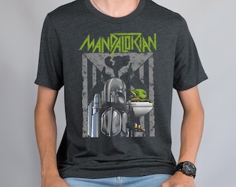 Retro Mandalorian  Shirt,   Shirt, Grogu Shirt, This Is The Way, WDW land Vacation Shirt,  Trip Shirt