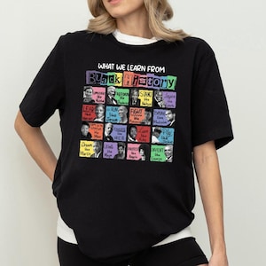 Black History Month Shirt, What We Learn From Black History T-Shirt, Support Black Pride Sweater, Black Lives Matter Shirt, Human Rights Tee