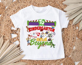 Kindergarten and Beyond Shirt,  Custom Grade Tee, To 1st Grade and Beyond Shirt, Pixar School Shirt,  Grade Level Tees