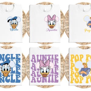 Disney Mickey & Friends Family Shirt, Custom Mama And Dada Matching T-Shirt, Family Vacation Tee, Disneyland Goofy Donald Sweatshirt