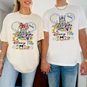 Disney Trip 2026 Shirt, Custom Mickey and Minnie T-Shirt, Disneyland Family Vacation Shirt, Walt Disney World 2026 Tee, Disney Castle Shirt