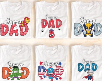 Super Dad Shirt,   Daddy Shirt, Superhero Matching Father Shirt,  Dada Shirt, New Dad Shirt, Fathers Day Shirt