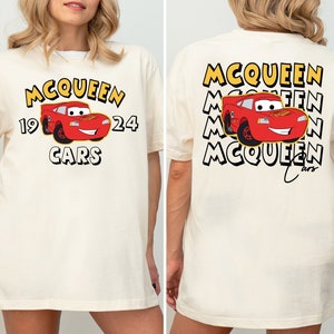 Lightning McQueen Car Shirt, Disney Pixar T-Shirt, Piston Cup Champion Shirt, Disneyland Vacation Tee, Disney Car Race Tee, Cars Land Shirt