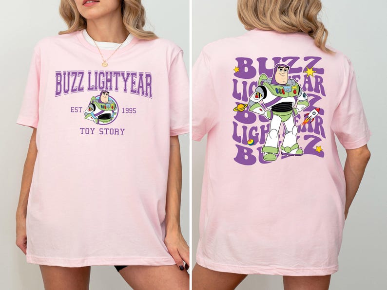 Pixar Buzz Lightyear Shirt, Space Ranger T-shirt, Cartoon Character Tee, Galaxy Vacation Sweatshirt, land To Infinity And Beyond Crewneck