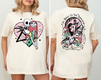 Maglietta Jack e Sally "Better Together", felpa Nightmare Before Valentines, maglietta Disney "Cute Couple", maglietta Nightmare Wife and Husband