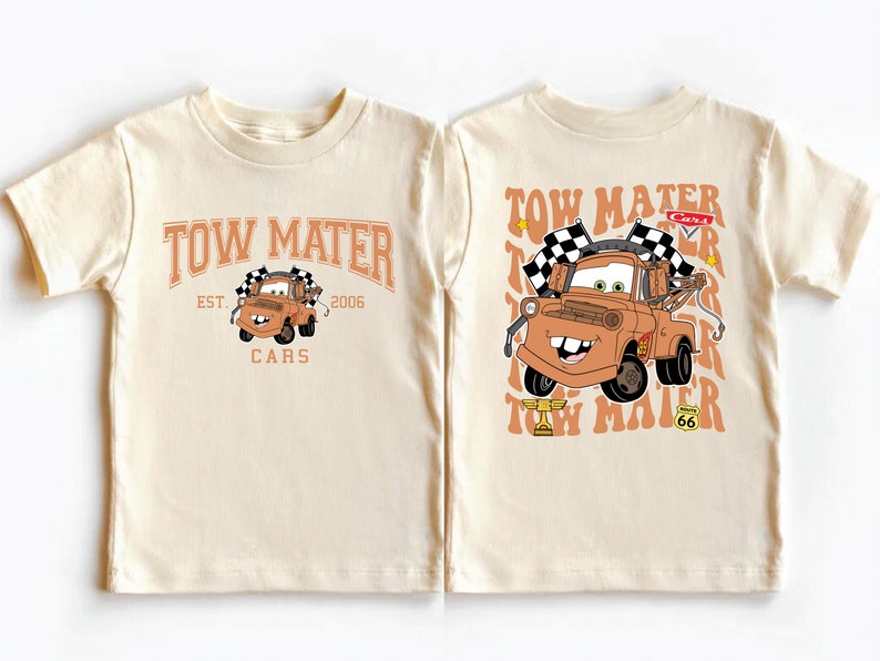 Disney Cars Shirt, Tow Mater Shirt, Pixar Cars Shirt, Toddler Cars Shirt, Radiator Springs Shirt, Disneyland Family Vacation Shirts