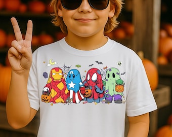 Marvel Halloween Shirt, Avengers Ghost T-shirt, Spiderman Halloween Tee, Disney Spooky Trip Sweatshirt