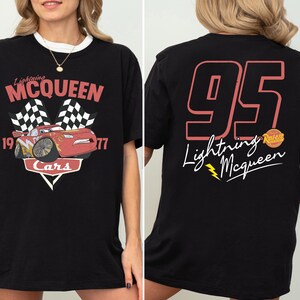 Lightning McQueen Cars Shirt, Pixar McQueen 95 T-shirt, Piston Cup Champion Tee, Retro Cars Land Sweatshirt, land Boys Vacation Crewneck