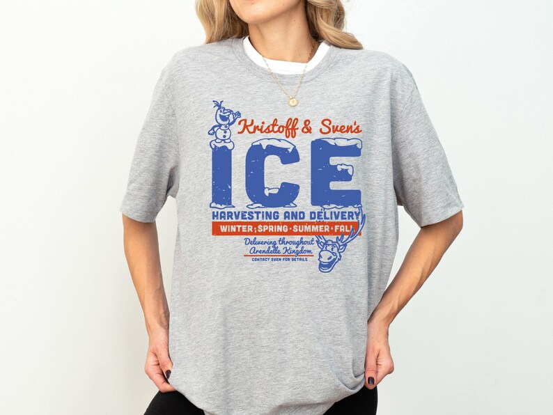 Frozen Kristoff Sven's Ice Shirt, Olaf Arendelle Kingdom Shirt, Harvesting And Delivery Tee, Frozen Trip Sweatshirt, Ice Harvesting Co Hoodie