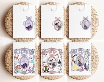 Villains Shirt, Matching Evil Queen Tee, Bad Witches Villains Club Shirt, Maleficent Evil Queen Ursula Cruella Shirt,  Trip Tee