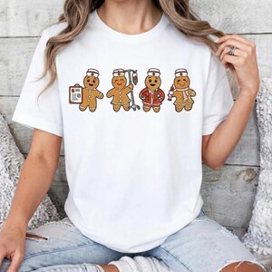 Nurse Christmas Sweetshirt, Ginger Bread Nursing Shirt, Funny Cookies Xmas T-shirt, Emergency Xmas Vibes Tee, Xmas Medical Staff Gift Hoodie