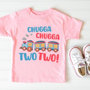 Chugga Chugga Two Two Shirt, Choo Choo Train Birthday Shirt, 2nd Birthday Shirt, Birthday Boy Shirt, Birthday Gift Tee, Birthday Toddler Tee