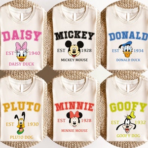 Disney Mickey and Friends  Shirt, Disneyland Vacation Shirt, Disney Family Matching Shirt, Disney Est Shirt, Disneyworld Trip Sweatshirt