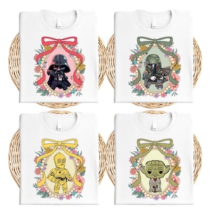 Star Wars Coquette Shirt, Disney Darth Vader Shirt, Boba Fett And Chewbacca Shirt, Stormtrooper Shirt, Star Wars Matching Tee, Space Fan Tee