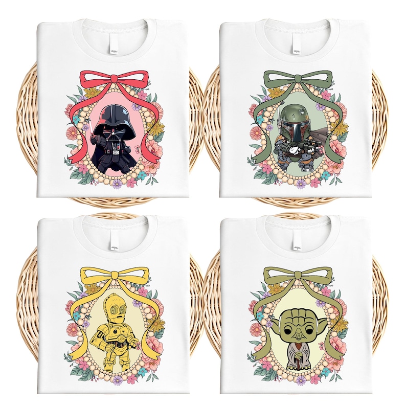 Star Wars Coquette Shirt, Disney Darth Vader Shirt, Boba Fett And Chewbacca Shirt, Stormtrooper Shirt, Star Wars Matching Tee, Space Fan Tee