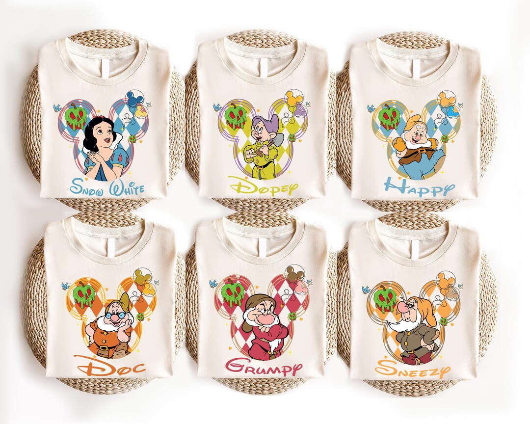 Snow White and the Seven Dwarfs Shirt, Disney Princess Snow White ...