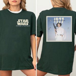 Disney Princess Leia&#39;s Version 1977 Shirt, Matching Star Wars Version Shirt, Disneyland Vacation, Disney Skywalker Shirt, Disney Trip Shirt