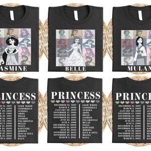 Disney Princess Vacation Shirt, Disneyland Girls Trip Shirt, Princess Elsa Anna Tee, Princess Belle Ariel Tee, Princess Rapunzel Aurora Tee
