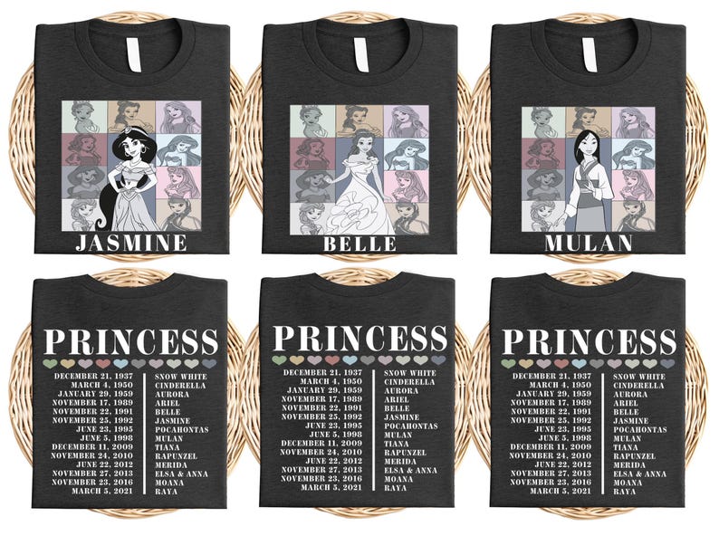 Disney Princess Vacation Shirt, Disneyland Girls Trip Shirt, Princess Elsa Anna Tee, Princess Belle Ariel Tee, Princess Rapunzel Aurora Tee