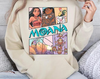 Disney Princess Moana Sweatshirt, Disney Besties Trip Hoodie, Disney Hei Hei Sweat, Retro Moana Maui Shirt, Disneyland Family Trip Sweater