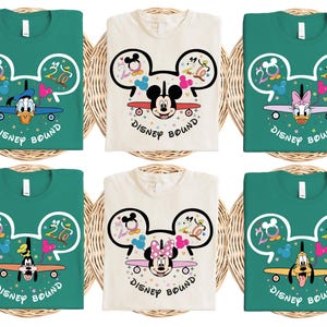 Disney Bound Shirt, Mickey Friends Plane Shirts, Disney Mickey Shirt, Disneyland Family Trip 2026 Shirt, WDW Disney Group Matching Tee