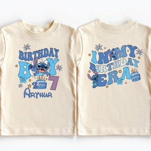 Custom Stitch Birthday Kid Shirt, Disney In My Birthday Era Shirt, Disneyland Kids Birthday Party Shirt, Disney Birthday Family Vacation Tee