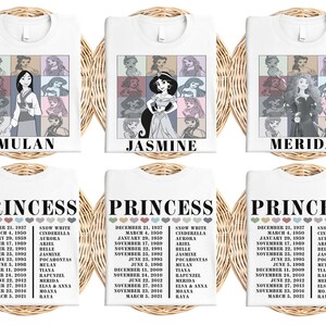 Disney Princess Vacation Shirt, Disneyland Girls Trip Shirt, Princess Elsa Anna Tee, Princess Belle Ariel Tee, Princess Rapunzel Aurora Tee