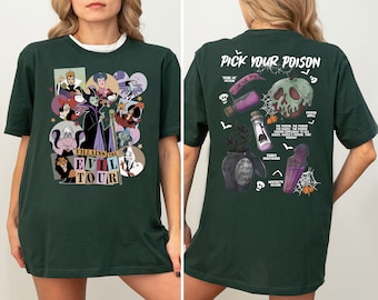 Disney Villains The Evil Tour Shirt, Disney Evil Queens Shirt, Evil Queen Matching Shirt, Bad Witches Shirt, Disney Halloween Girls Trip Tee