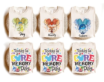 Disney Inside Out Shirt, Today Is A Core Memory Day T-Shirt, Pixar Inside Out Shirt, Disney Family Vacation 2025, Joy Sadness Anger Envy Tee