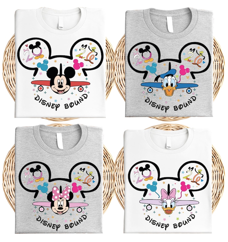 Disney Bound Shirt, Mickey Friends Plane Shirts, Disney Mickey Shirt, Disneyland Family Trip 2026 Shirt, WDW Disney Group Matching Tee