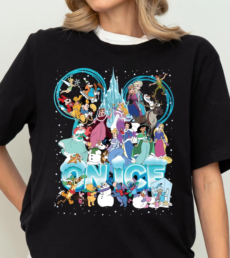Magical Disney on Ice Shirt, Mickey Ears Princess Tee, WDW Frozen Vacation Shirt, Disney Ice Fantasy Shirt, Disney Winter Tee, Ice Lover Tee