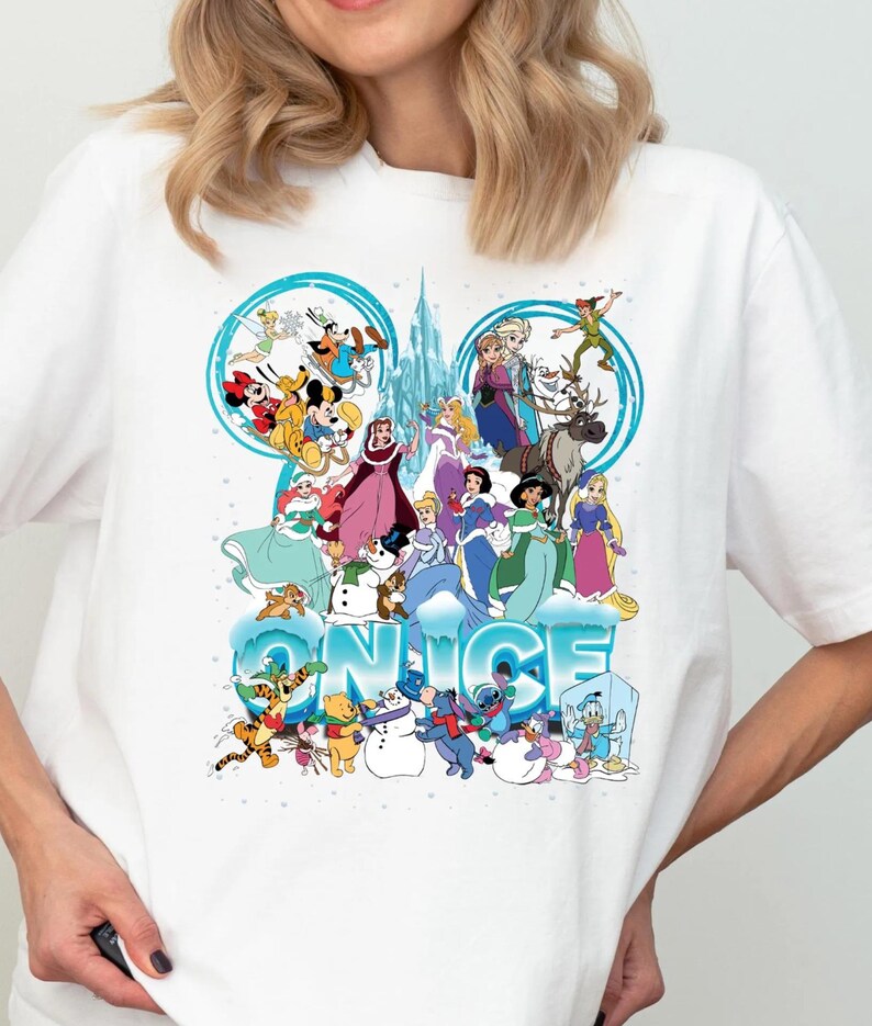 Magical On Ice Shirt, Princess Winter T-shirt, Mickey Ears Princess Tee, WDW Frozen Vacation Sweatshirt, Ice Fantasy Crewneck, Ice Lover Tee