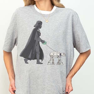 Darth Vader AT-AT Walker Shirt, Star Wars Dog Lover Darth Vader Shirt, Galaxy&#39;s Edge Tee, Disneyland Vacation, Disney Trip Tee