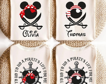 Custom Yo Ho Ho Pirate's Life For Me Shirt,  Disney Cruise Pirate T-shirt, Matching Couple Cruising Trip Tee, Pirate Cruise Sweatshirt,