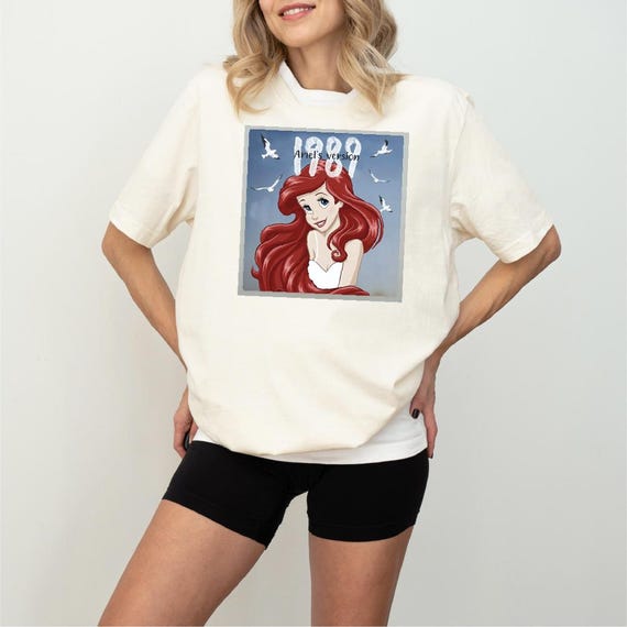1989 Ariel Version Shirt, Princess Tour Shirt, Little Mermaid Shirt, land Girls Trip Tee, Retro WDW  Princess Shirt