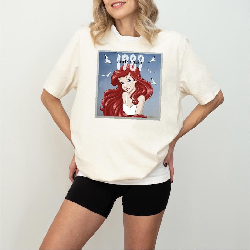 Disney 1989 Ariel Version Shirt, Princess Tour Shirt, Little Mermaid Shirt, Disneyland Girls Trip Tee, Retro WDW Disney Princess Shirt