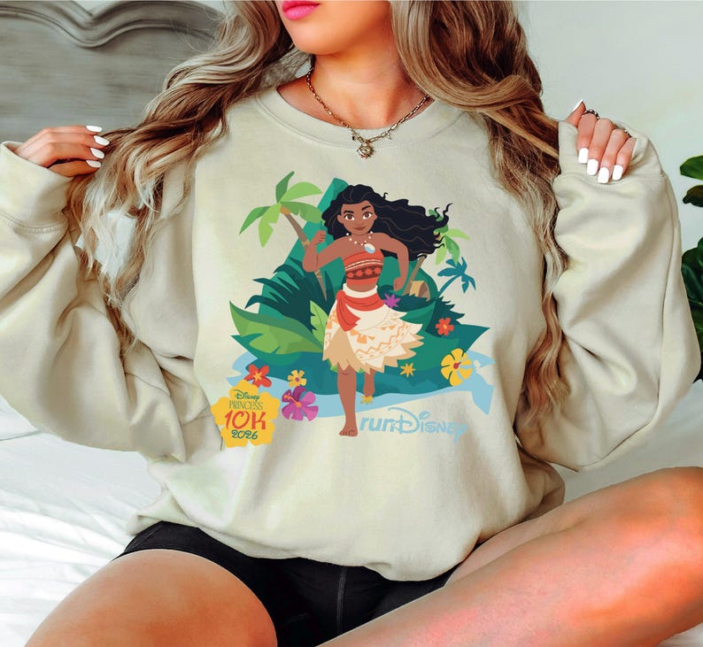 Princess Moana Half Marathon Weekend Shirt, Disney Moana 10K Miles Tee, WDW Marathon 2026 Shirt, Girl Runner Tee, Every Mile Is Magic Tee