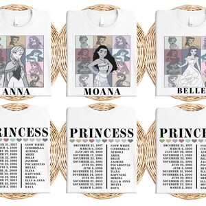 Disney Princess Vacation Shirt, Disneyland Girls Trip Shirt, Princess Elsa Anna Tee, Princess Belle Ariel Tee, Princess Rapunzel Aurora Tee