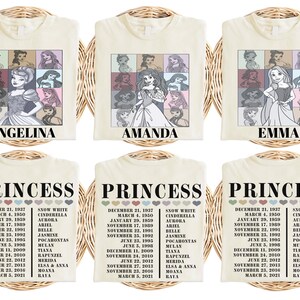 Disney Princess Vacation Shirt, Disneyland Girls Trip Shirt, Princess Elsa Anna Tee, Princess Belle Ariel Tee, Princess Rapunzel Aurora Tee