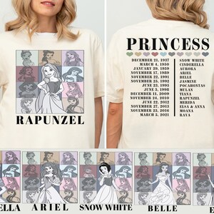Disney Princess Vacation Shirt, Disneyland Girls Trip Shirt, Princess Elsa Anna Tee, Princess Belle Ariel Tee, Princess Rapunzel Aurora Tee