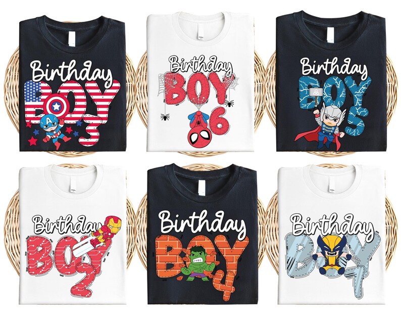 Avengers Birthday Boy Shirt, Custom Disney Superhero T-Shirt, Marvel Themed Birthday Tee, Spider Man Hulk Thor Captain America Sweatshirt
