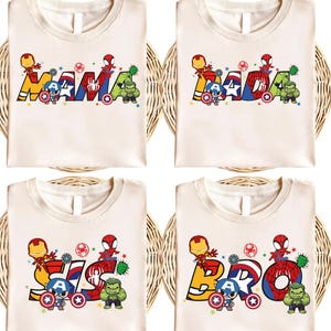 Custom Superhero Family Shirt, Kids Birthday Tee, Family Matching Trip T-Shirt, Personalized Name Vacation Shirt, Adventure Vibes Hoodie