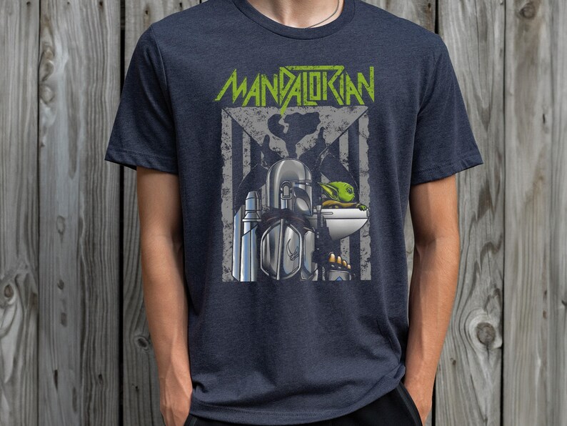 Mandalorian Baby Yoda Shirt, Disney Star Wars T-shirt, Retro Galaxy Tee, Vintage Space Warrior Sweatshirt, WDW Disneyland Vacation Crewneck