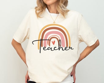 Rainbow Teacher Shirt, Back to School Shirt, Funny Teacher Shirt, New Teacher Shirt, First Day Of School Shirt, Teacher Appreciation Shirt